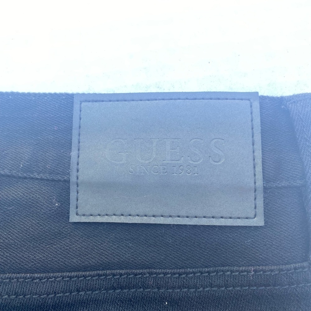 New GUESS Slim Tapered Moto Jeans SZ 32 - Picture 7 of 7